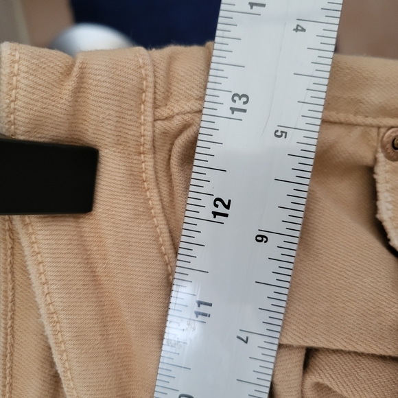 Jonathan Simkhai Women's Tan Frayed Hem Jeans - Picture 7 of 9